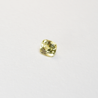 1.1 carat cushion cut yellow sapphire