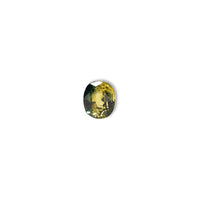 Australian Teal 1.35CT Oval cut sapphire face-up view — Ruhuna Gemstones
