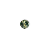 Australian parti sapphire 1.25ct — teal and yellow-green zoning visible at angle — Ruhuna Gemstones