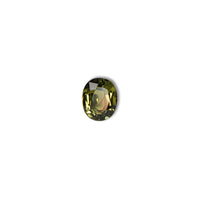 Australian green sapphire 2.10ct oval — saturated green colour zoning at angle — Ruhuna Gemstones