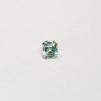 1 carat asscher cut parti mint green sapphire