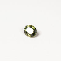 Australian green sapphire 2.10ct oval — saturated green colour zoning at angle — Ruhuna Gemstones