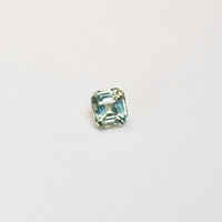 1 carat asscher cut parti mint green sapphire