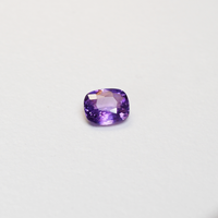 1.19 carat cushion cut purple sapphire