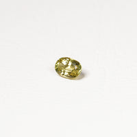 Australian 0.8CT Oval cut sapphire side profile — Ruhuna Gemstones