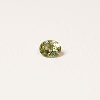 Madagascar Teal 1CT Oval cut sapphire top-down view — Ruhuna Gemstones