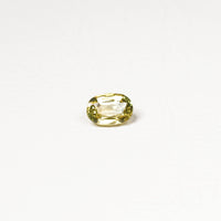 Australian 0.8CT Oval cut sapphire top-down view — Ruhuna Gemstones