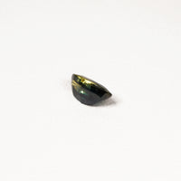 1.95ct Australian parti sapphire marquise — deep inky teal face-up with gold flash, face-up view — Ruhuna Gemstones
