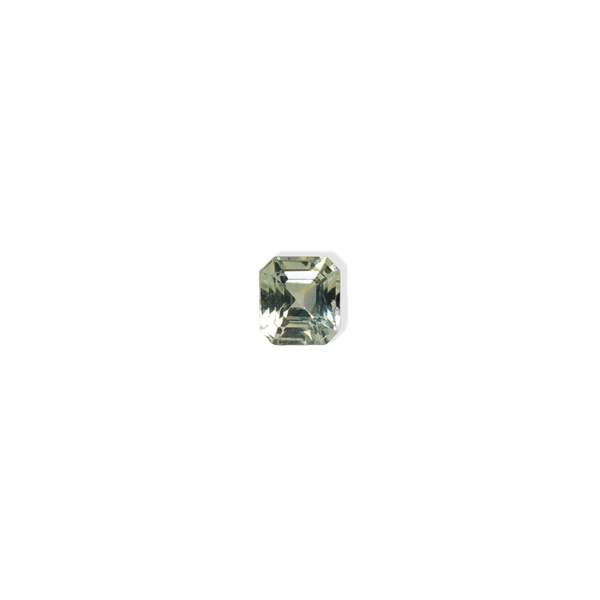 1 carat asscher cut parti mint green sapphire