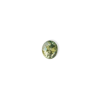 1 carat pear parti teal sapphire with mixed green and yellow color.