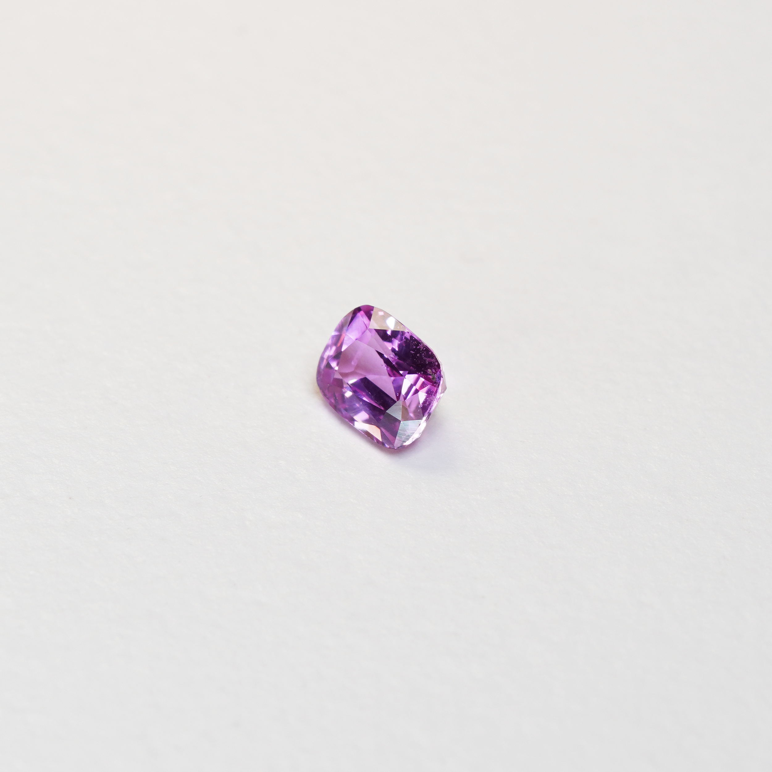 1.06 carat cushion cut pink sapphire