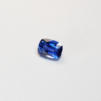 Ceylon Blue 2.47CT Nelum Trilogy 2.47Ct engagement ring top-down view — Ruhuna Gemstones