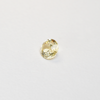 1.56 carat round cut yellow ceylon sapphire