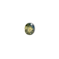 Australian Blue 1.65CT Oval cut sapphire face-up view — Ruhuna Gemstones