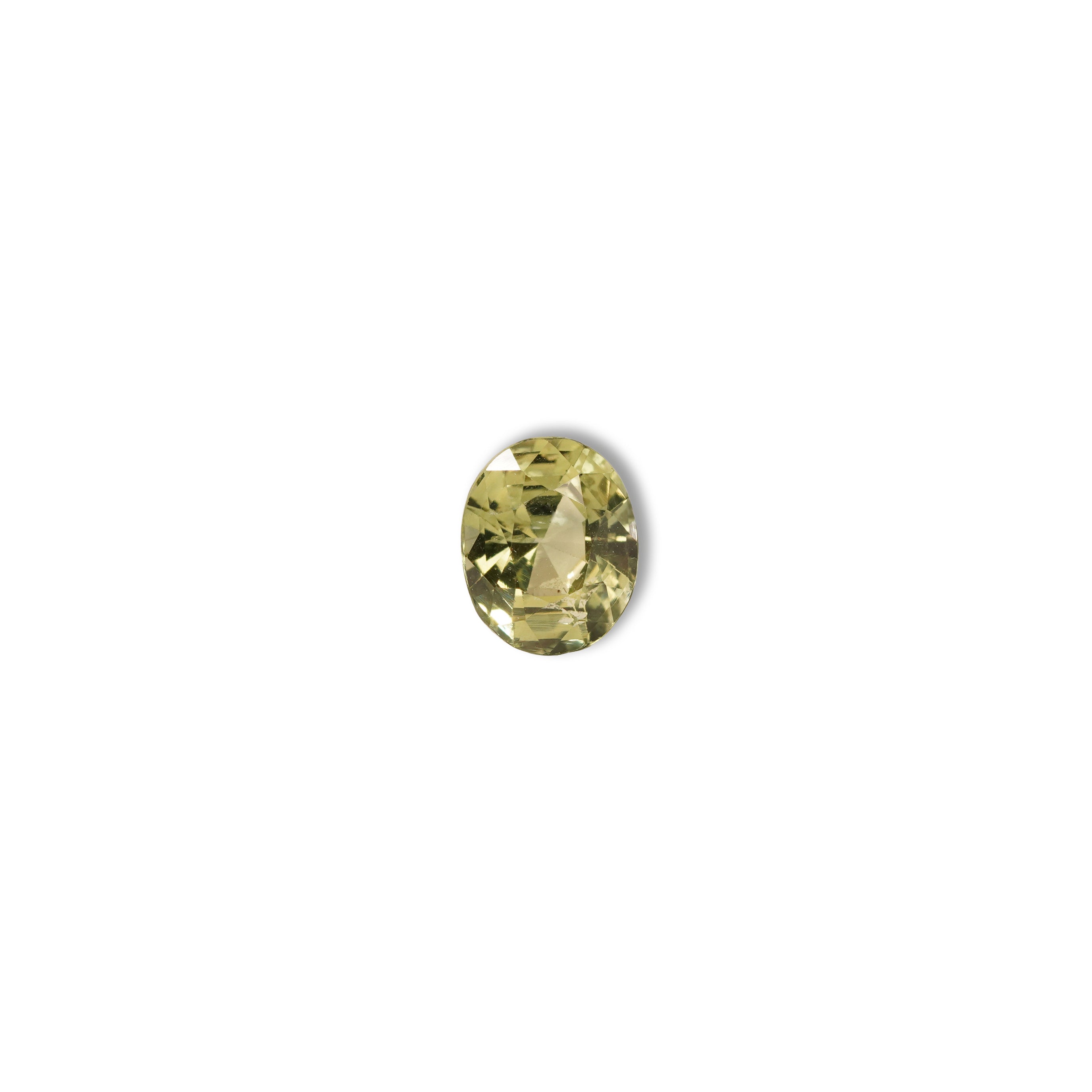 Madagascar Teal 1CT Oval cut sapphire face-up view — Ruhuna Gemstones