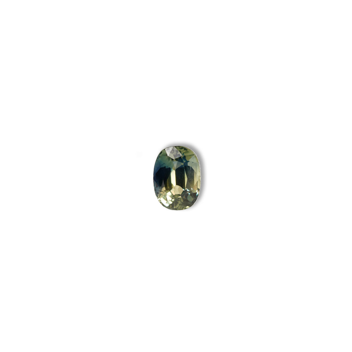 Australian Blue 0.8CT Oval cut sapphire face-up view — Ruhuna Gemstones