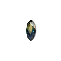 Australian Teal 1.1CT Marquise cut sapphire face-up view — Ruhuna Gemstones
