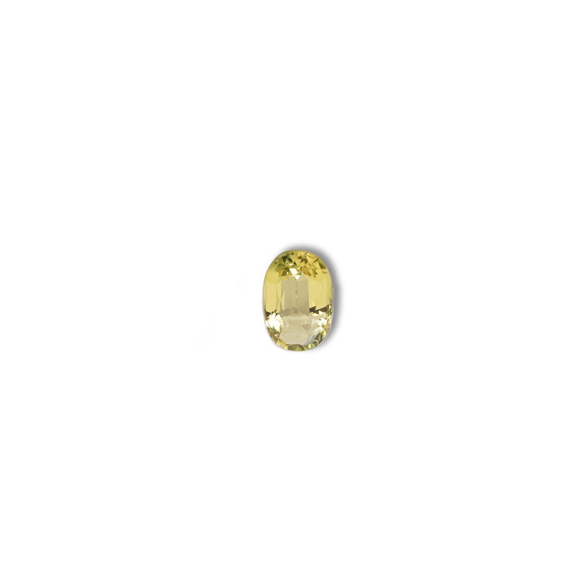 Australian 0.8CT Oval cut sapphire face-up view — Ruhuna Gemstones