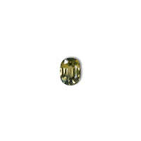 Australian Yellow 1CT Oval cut sapphire face-up view — Ruhuna Gemstones