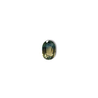 Australian Teal 1CT Oval cut sapphire face-up view — Ruhuna Gemstones