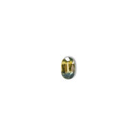 Australian Teal 0.95CT Cushion cut sapphire side profile — Ruhuna Gemstones