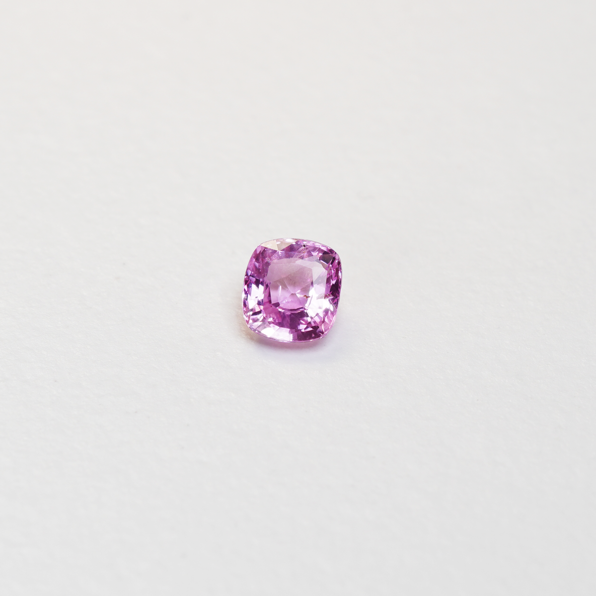 1.1 carat cushion cut pink sapphire
