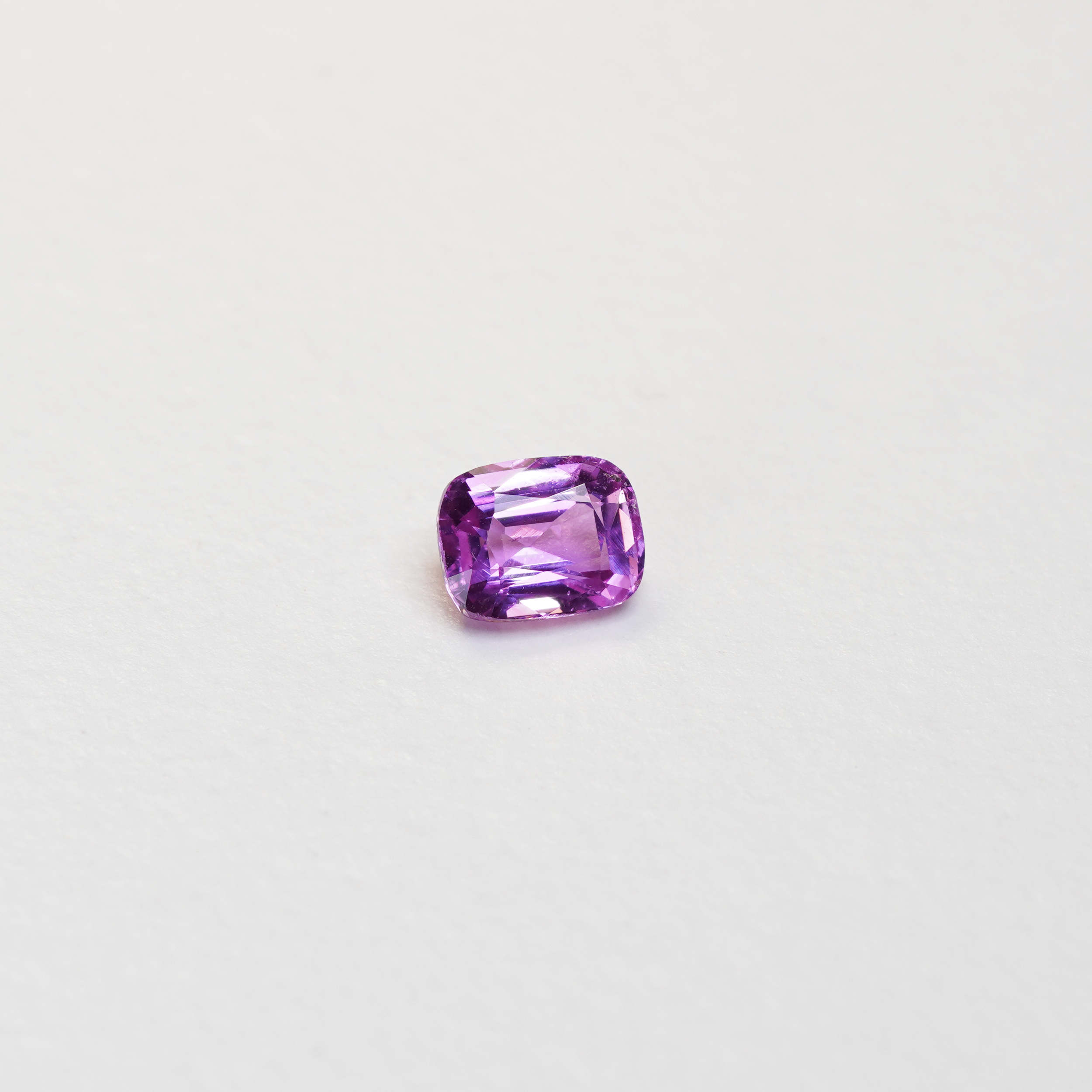1.06 carat cushion cut pink sapphire