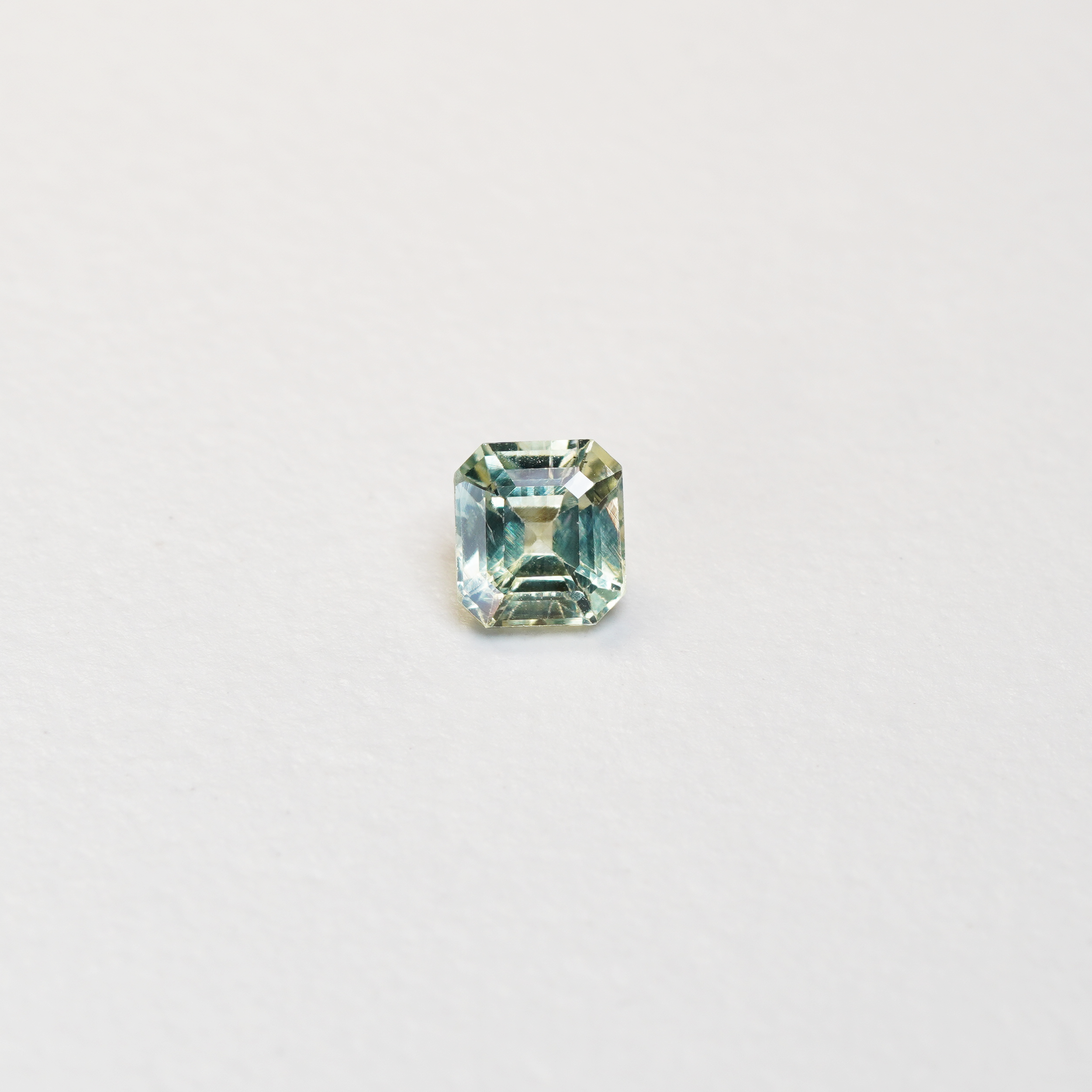 1 carat asscher cut parti mint green sapphire 