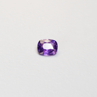 1.19 carat cushion cut purple sapphire