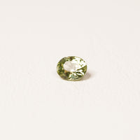 Madagascar Teal 1CT Oval cut sapphire side profile — Ruhuna Gemstones
