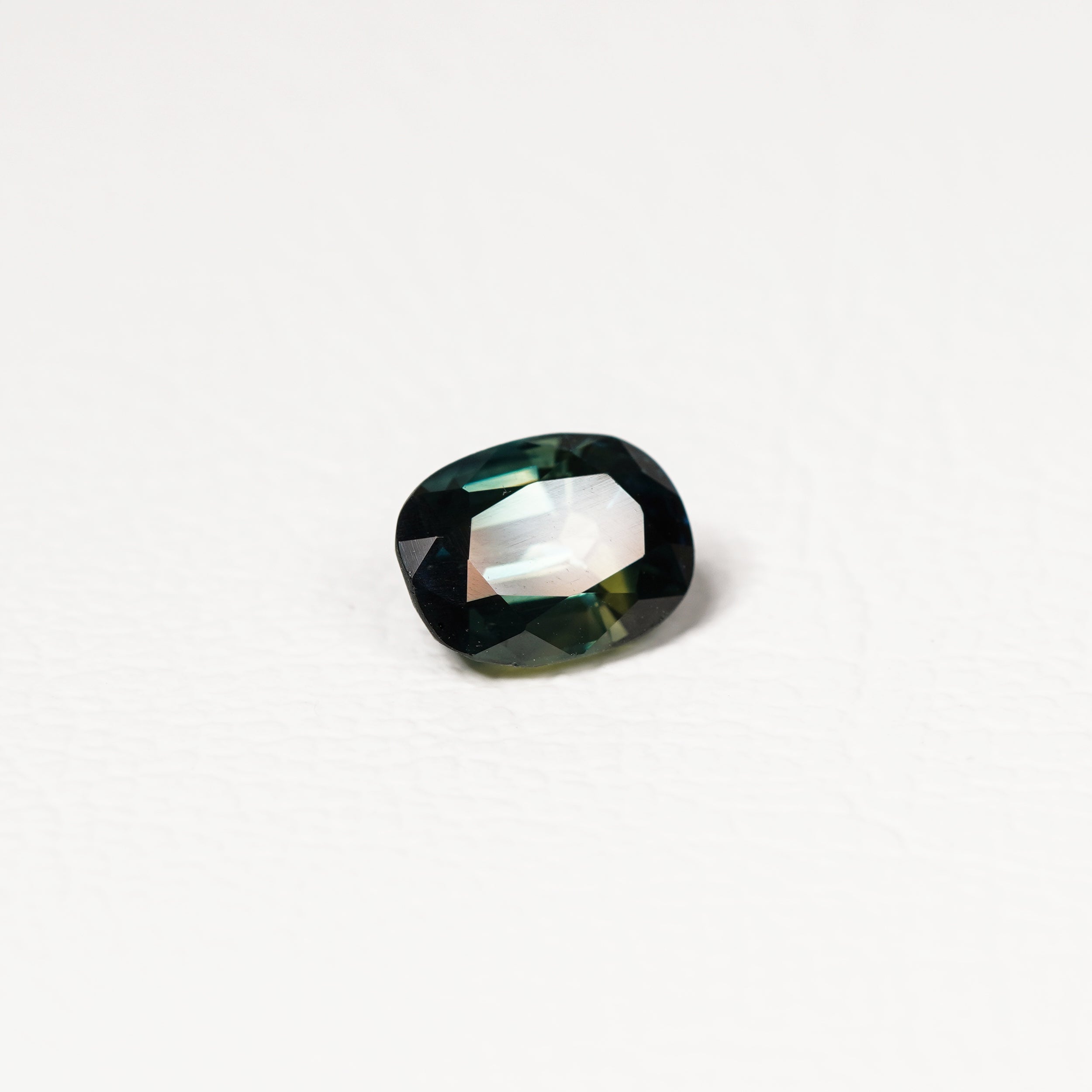 Australian Blue 2.20CT Oval cut sapphire hand view — Ruhuna Gemstones