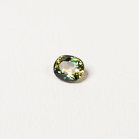 Australian Teal 1.35CT Oval cut sapphire side profile — Ruhuna Gemstones