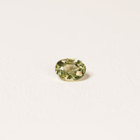 Madagascar Teal 1CT Oval cut sapphire top-down view — Ruhuna Gemstones