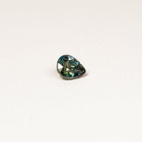 Madagascar 1CT Pear cut sapphire hand view — Ruhuna Gemstones