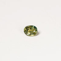 Australian Teal 1.55CT Oval cut sapphire top-down view — Ruhuna Gemstones