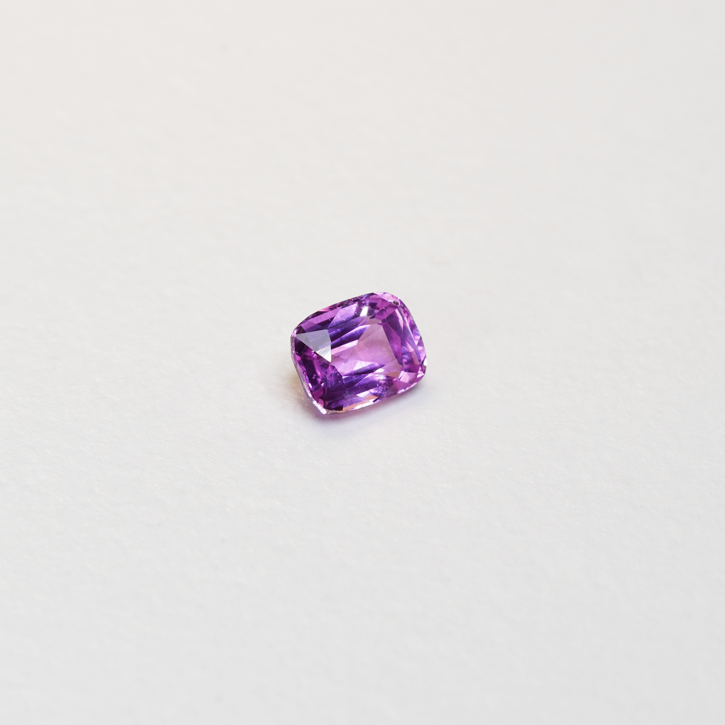 1.06 carat cushion cut pink sapphire