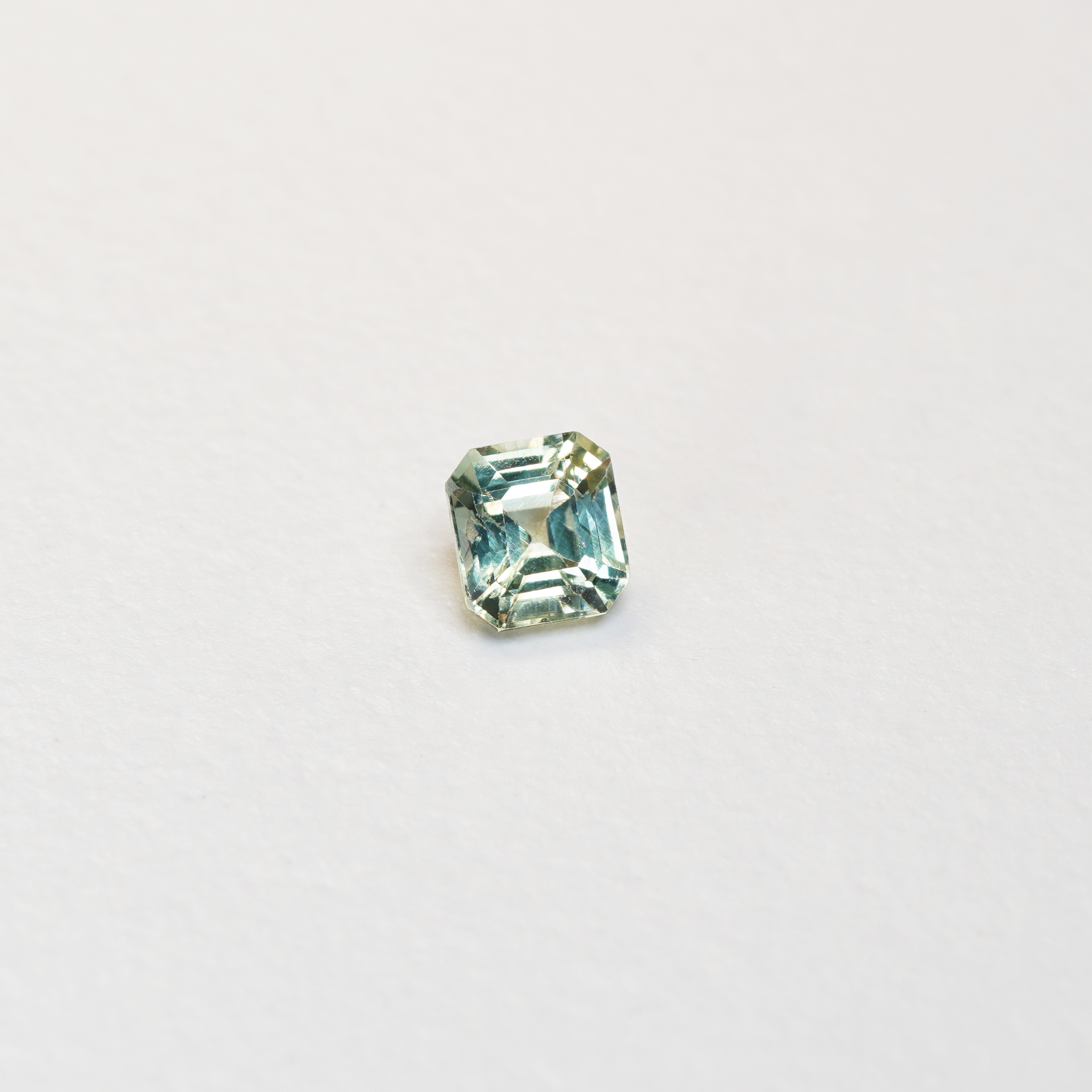 1 carat asscher cut parti mint green sapphire 