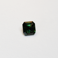 2.60 carat square cut ceylon green sapphire