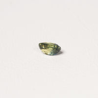 Australian Teal 1.45CT Oval cut sapphire close-up detail — Ruhuna Gemstones