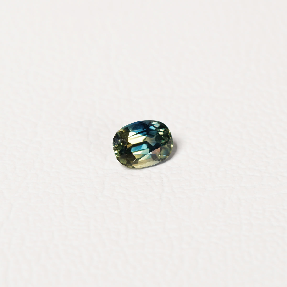 Australian Blue 0.8CT Oval cut sapphire top-down view — Ruhuna Gemstones
