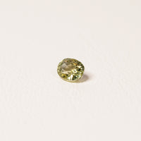 Madagascar Teal 1CT Oval cut sapphire side profile — Ruhuna Gemstones