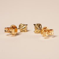Australian Yellow 0.30CT Varya Diamond Studs close-up detail — Ruhuna Gemstones
