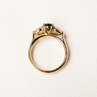 ELLA 1.25CT PARTI SAPPHIRE TRILOGY RING