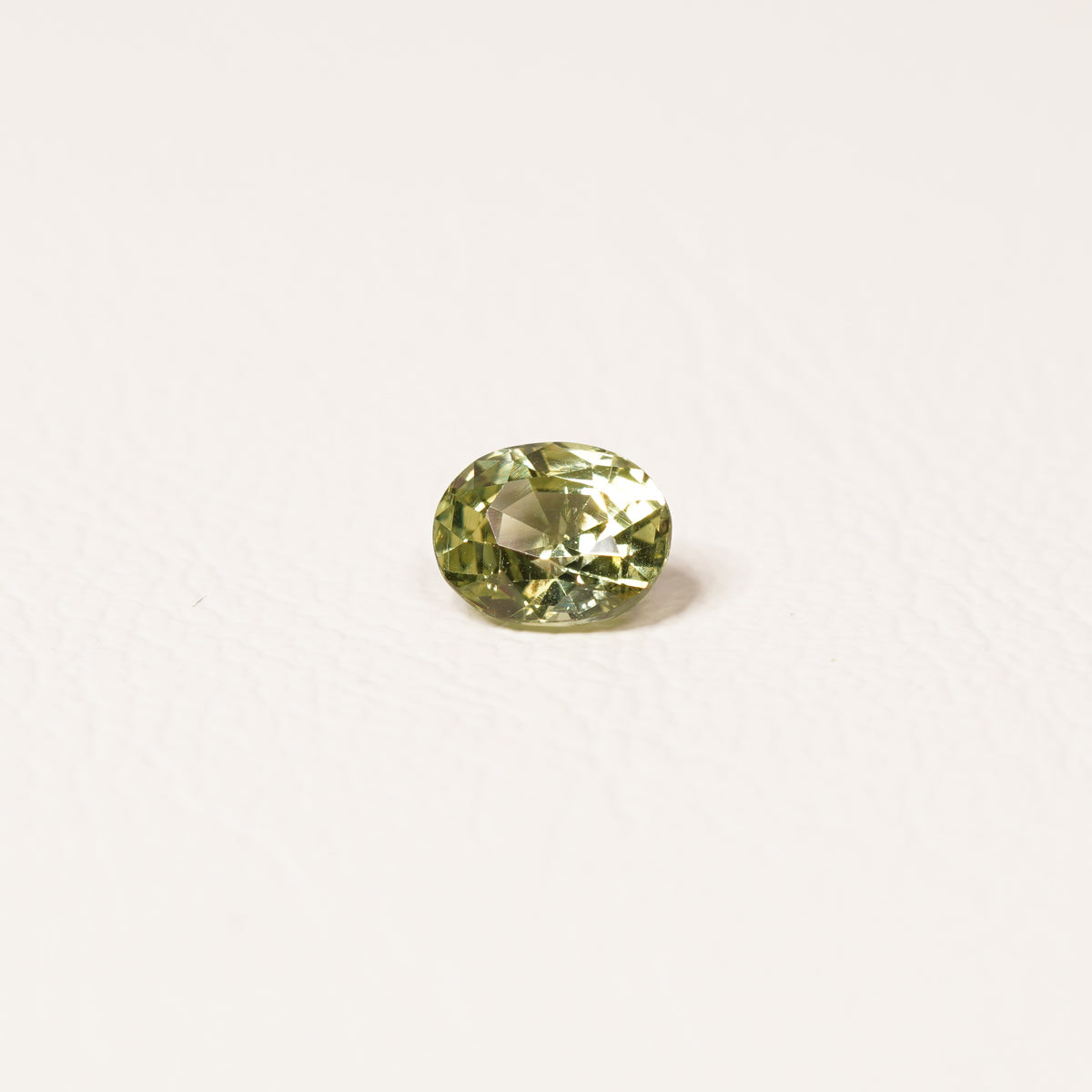 Madagascar Teal 1CT Oval cut sapphire top-down view — Ruhuna Gemstones