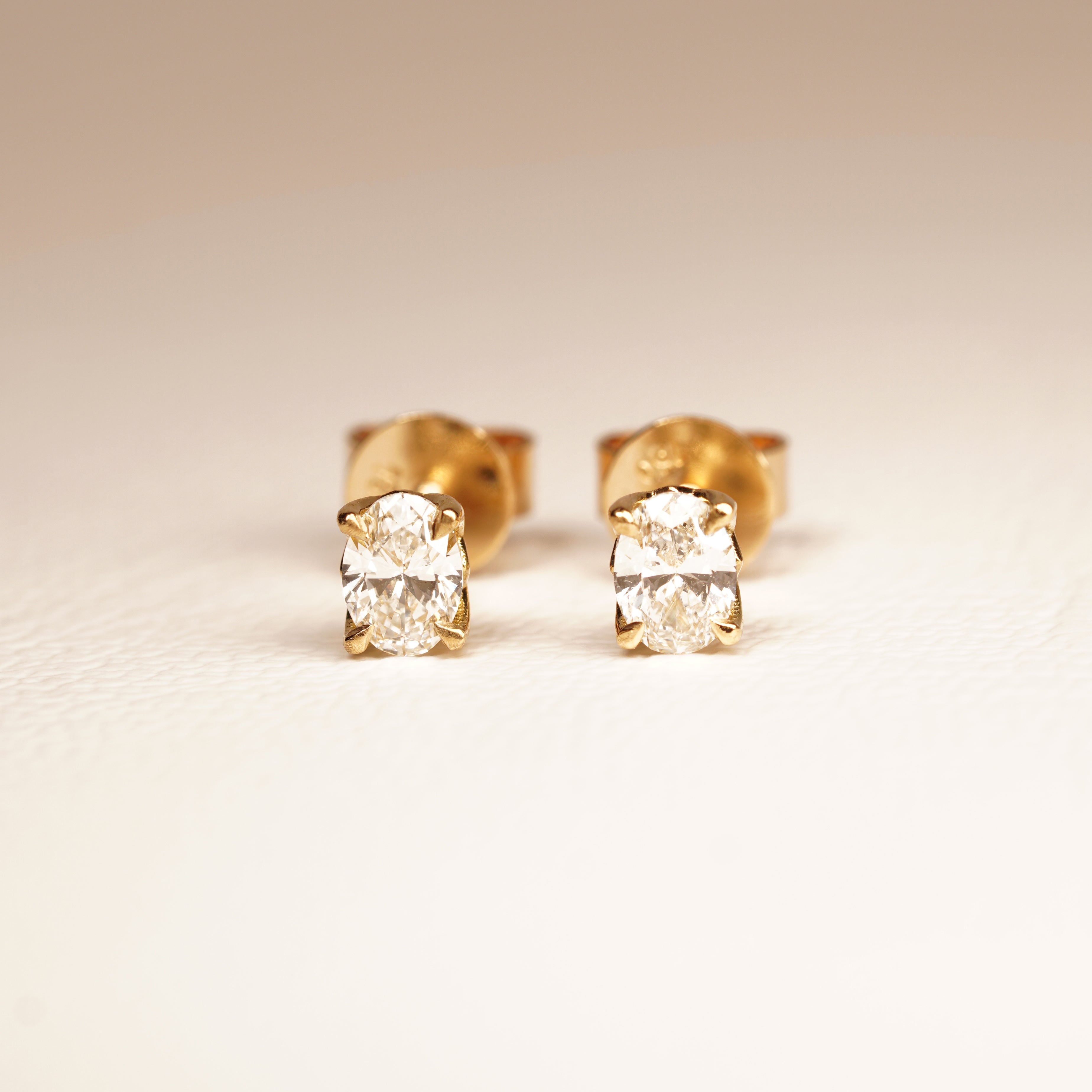 Australian Yellow 0.30CT Varya Diamond Studs — Ruhuna Gemstones