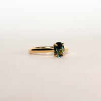 RUHUNA 1.2CT TEAL SAPPHIRE SOLITAIRE RING