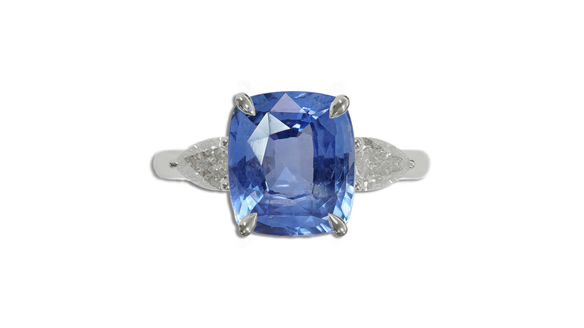 Ella Trilogy 2.08ct Unheated ‘Intense Blue’ Ceylon Sapphire