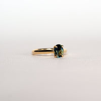 RUHUNA 1.2CT TEAL SAPPHIRE SOLITAIRE RING