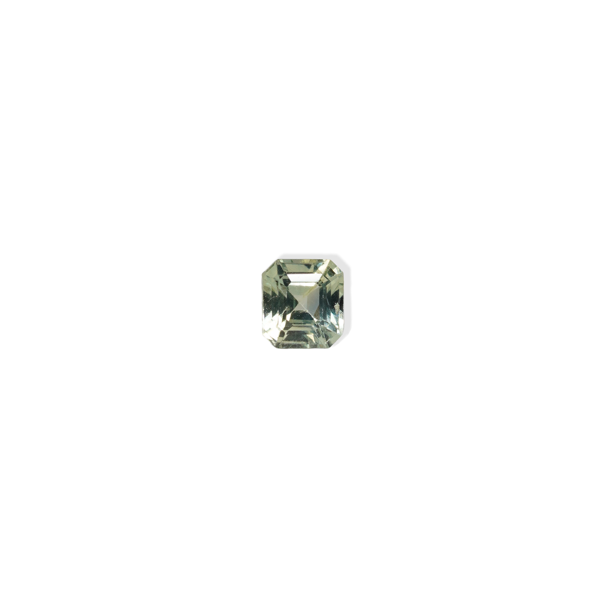 1 carat asscher cut parti mint green sapphire 