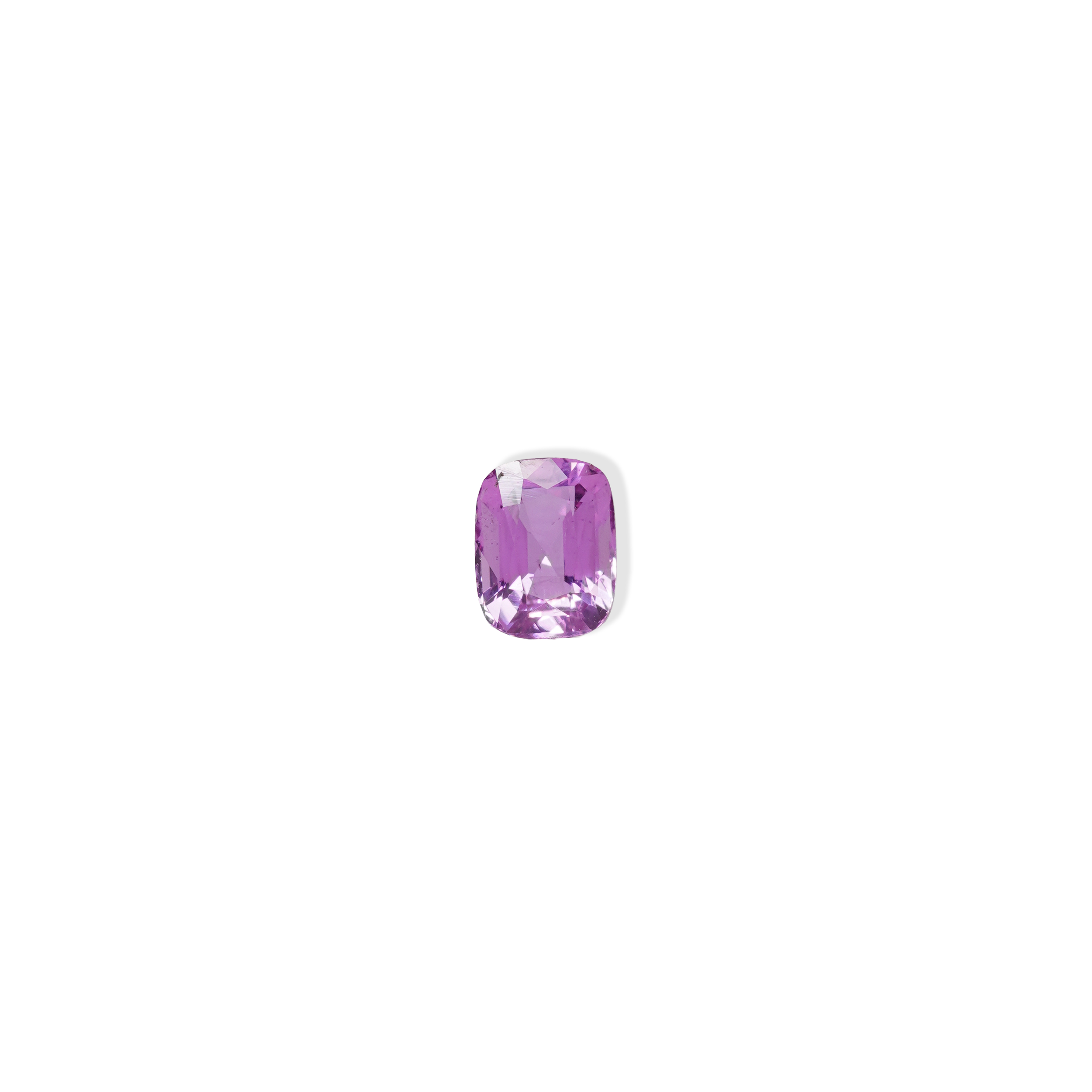 1.06 carat cushion cut pink sapphire